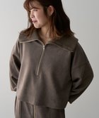 【グリーンパークス/Green Parks】の・ELENCARE DUE スエードポンチハーフZIP Gray Beige|ID: prp329100004306841 ipo3291000000029969364