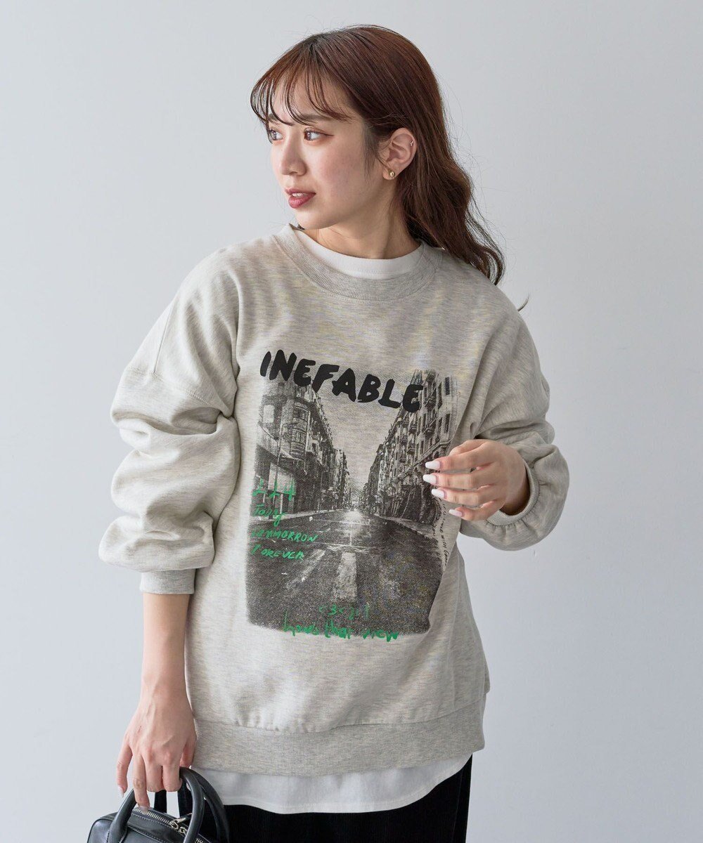 【グリーンパークス/Green Parks】の・DOUBLE FLAGS フォトptスウェット 人気、トレンドファッション・服の通販 founy(ファニー) 　ファッション　Fashion　レディースファッション　WOMEN　トップス・カットソー　Tops/Tshirt　パーカ　Sweats　スウェット　Sweat　おすすめ　Recommend　グラフィック　Graphic　スウェット　Sweat　プリント　Print　ポケット　Pocket　ルーズ　Loose　A/W・秋冬　Aw・Autumn/Winter・Fw・Fall-Winter　 other-1|ID: prp329100004306854 ipo3291000000031930537