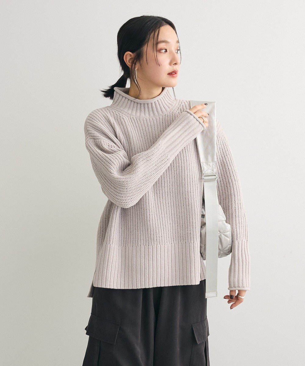 【グリーンパークス/Green Parks】のmokoモールモックネックニットプルオーバー 人気、トレンドファッション・服の通販 founy(ファニー) 　ファッション　Fashion　レディースファッション　WOMEN　トップス・カットソー　Tops/Tshirt　ニット　Knit Tops　プルオーバー　Pullover　おすすめ　Recommend　セーター　Sweater　ボトム　Bottom　ボーダー　Border　ポケット　Pocket　人気　Popularity　A/W・秋冬　Aw・Autumn/Winter・Fw・Fall-Winter　 other-1|ID: prp329100004306861 ipo3291000000031144769