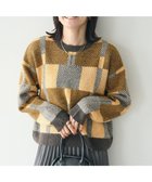 【クラフトスタンダードブティック/CRAFT STANDARD BOUTIQUE】の洗える/チェック柄ニットプルオーバー Mustard|ID: prp329100004306912 ipo3291000000029864099