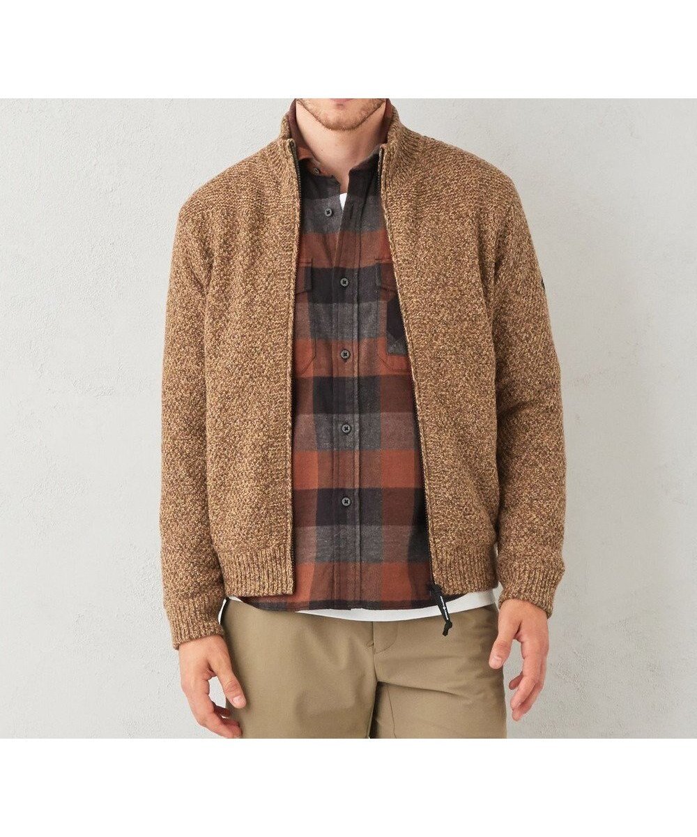 【ジョセフ アブード マウンテン/JOSEPH ABBOUD MOUNTAIN】の【UNISEX】総裏フルZIP ニットブルゾン インテリア・キッズ・メンズ・レディースファッション・服の通販 founy(ファニー) 　ファッション　Fashion　レディースファッション　WOMEN　トップス・カットソー　Tops/Tshirt　ニット　Knit Tops　カーディガン　Cardigans　アウトドア　Outdoor　イタリア　Italy　カーディガン　Cardigan　抗菌　Antibacterial　シルク　Silk　ジャージ　Jersey　ツイード　Tweed　ドッキング　Docking　ネップ　Nep Yarn　ハイネック　High Neck　ブルゾン　Blouson　防寒　Cold Protection　ユニセックス　Unisex　ライナー　Liner　A/W・秋冬　Aw・Autumn/Winter・Fw・Fall-Winter　再入荷　Restock/Back In Stock/Re Arrival　キャメル系|ID: prp329100004308283 ipo3291000000029874385