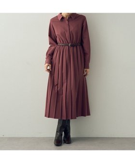 【イェッカ ヴェッカ/YECCA VECCA】 ベルト付きプリーツワンピース人気、トレンドファッション・服の通販 founy(ファニー) ファッション Fashion レディースファッション WOMEN ワンピース Dress ベルト Belts NEW・新作・新着・新入荷 New Arrivals A/W・秋冬 Aw・Autumn/Winter・Fw・Fall-Winter おすすめ Recommend ツイル Twill フロント Front プリーツ Pleats ポケット Pocket エレガント 上品 Elegant |ID:prp329100004308308