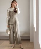 【エニィ スィス/any SiS】の【洗える】ビスチェ ワイドパンツ セット ベージュ|ID: prp329100004308356 ipo3291000000032040727