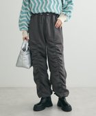 【グリーンパークス/Green Parks】の・SUGAR SPOON スエード調ギャザーカーコ Charcoal Gray|ID: prp329100004308432 ipo3291000000029875028