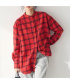 【クラフトスタンダードブティック/CRAFT STANDARD BOUTIQUE】の綿ビエラ起毛バンドカラーシャツ Check Red|ID: prp329100004308441 ipo3291000000029875067