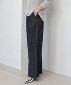 【アイシービー/iCB】の【洗える】 コットンリアクティブデニム ワイドストレートパンツ ブラックデニム系|ID: prp329100004309910 ipo3291000000033689782