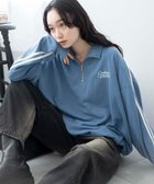 【ウィゴー/WEGO】のラインハーフジップBIGスウェット 人気、トレンドファッション・服の通販 founy(ファニー) ファッション Fashion レディースファッション WOMEN トップス・カットソー Tops/Tshirt パーカ Sweats スウェット Sweat 春 Spring ショート Short スウェット Sweat スマホ Smartphone デニム Denim 長袖 Long Sleeve ハーフ Half ロング Long 再入荷 Restock/Back In Stock/Re Arrival S/S・春夏 Ss・Spring/Summer プチプライス・低価格 Affordable おすすめ Recommend 夏 Summer thumbnail サックス|ID: prp329100004309954 ipo3291000000029886429