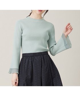 【エニィ スィス/any SiS】 【洗える】シアーディテール ニット人気、トレンドファッション・服の通販 founy(ファニー) ファッション Fashion レディースファッション WOMEN トップス・カットソー Tops/Tshirt ニット Knit Tops NEW・新作・新着・新入荷 New Arrivals A/W・秋冬 Aw・Autumn/Winter・Fw・Fall-Winter インナー Inner シアー Sheer ストレッチ Stretch スリーブ Sleeve セーター Sweater トレンド Trend フレア Flare リブニット Rib Knit エレガント 上品 Elegant 洗える Washable |ID:prp329100004311709