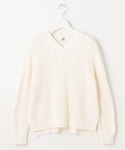 【ジェイ プレス/J.PRESS】の【洗える】GIZA MERCERIZE COTTON ケーブル ニット ホワイト系|ID: prp329100004311710 ipo3291000000029895527