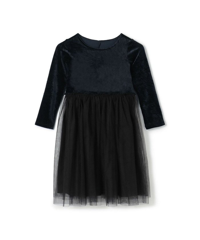 【チャコット/Chacott / KIDS】のvelour combi dress (kids) インテリア・キッズ・メンズ・レディースファッション・服の通販 founy(ファニー) https://founy.com/ ファッション Fashion キッズファッション KIDS ワンピース Dress/Kids ベロア Velor 冬 Winter |ID: prp329100004313070 ipo3291000000029908938