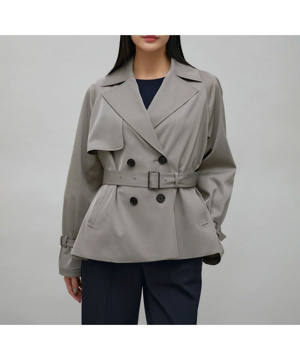 【アイシービー/iCB】のトリアセコットンギャバジン ショートトレンチコート 人気、トレンドファッション・服の通販 founy(ファニー) 　ファッション　Fashion　レディースファッション　Ladies' Fashion Online　アウター　Coat Outerwear　コート　Coats　ジャケット　Jackets　トレンチコート　Trench Coats　春　Spring　ショート　Short　ジャケット　Jacket　ストレッチ　Stretch　スリーブ　Sleeve　トレンチ　Trench　バランス　Balance　S/S・春夏　Ss・Spring/Summer　夏　Summer　エレガント 上品　Elegant　2025年　2025　2025春夏・S/S　Ss,Spring/Summer,2025　 other-1|ID: prp329100004313286 ipo3291000000032685774