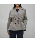 【アイシービー/iCB】のトリアセコットンギャバジン ショートトレンチコート カーキ系|ID: prp329100004313286 ipo3291000000032685775