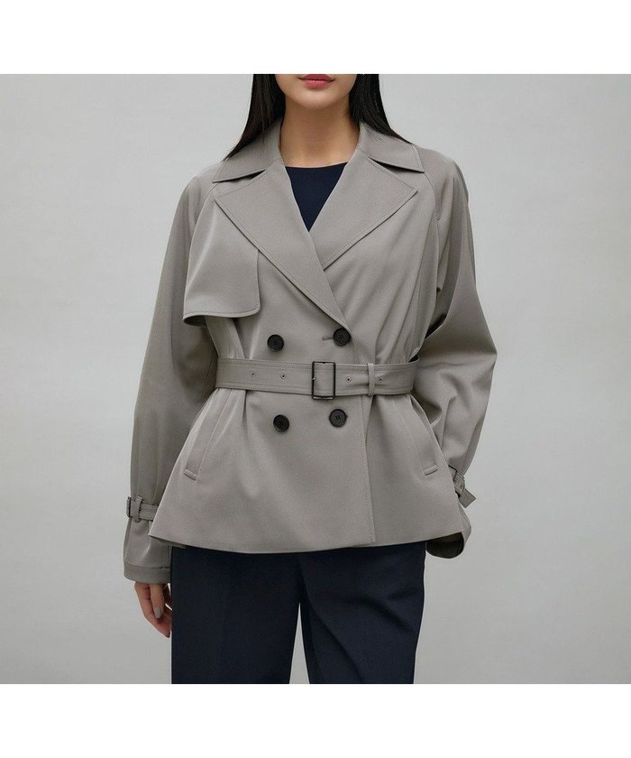 【アイシービー/iCB】のトリアセコットンギャバジン ショートトレンチコート インテリア・キッズ・メンズ・レディースファッション・服の通販 founy(ファニー) https://founy.com/ ファッション Fashion レディースファッション Fashion for Women アウター Coat / Outerwear Collection コート・ロングコート・ピーコート Long Coats, Peacoats & More レディースジャケット・軽アウター Jackets トレンチコート / 春秋の定番アウター Trench Coats 春 Spring ショート Short, Short Length ジャケット Jacket, Outerwear ストレッチ Stretch, Stretchy Fabric スリーブ Sleeve, Long Sleeve / Short Sleeve トレンチ Trench, Trench Coat バランス Balance, Style Balance S/S・春夏 SS, Spring/Summer, Warm Season 夏 Summer エレガント 上品 Elegant 2025年 2025 2025春夏・S/S Spring/Summer 2025 SS25 |ID: prp329100004313286 ipo3291000000035768292