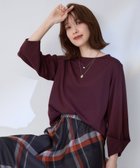 【エニィファム/any FAM】の【洗濯機可】タックスリーブ プルオーバー 人気、トレンドファッション・服の通販 founy(ファニー) ファッション Fashion レディースファッション WOMEN トップス・カットソー Tops/Tshirt シャツ/ブラウス Shirts/Blouses ロング / Tシャツ T-Shirts プルオーバー Pullover カットソー Cut and Sewn A/W・秋冬 Aw・Autumn/Winter・Fw・Fall-Winter カットソー Cut And Sew ストレッチ Stretch スラックス Slacks スリーブ Sleeve ダブル Double フェイス Face ボトム Bottom エレガント 上品 Elegant 再入荷 Restock/Back In Stock/Re Arrival 夏 Summer 定番 Standard thumbnail ボルドー|ID: prp329100004313346 ipo3291000000029910932