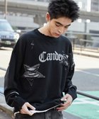 【ウィゴー/WEGO】の【ユニセックス着用ITEM】ダメージジャガードニットプルオーバー ブラック|ID:prp329100004313409