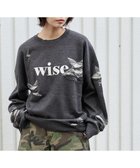 【ウィゴー/WEGO】の【ユニセックス着用ITEM】ダメージジャガードニットプルオーバー スミクロ|ID:prp329100004313409