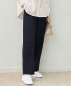 【自由区/JIYU-KU】の【洗える】ライトフィールジャージーワイドストレート パンツ ネイビー|ID: prp329100004313462 ipo3291000000033476264