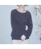 【アースミュージックアンドエコロジー/earth music&ecology】のモヘヤライクレースニット Charcoal Gray|ID:prp329100004313494