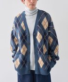 【クラフトスタンダードブティック/CRAFT STANDARD BOUTIQUE】のアーガイル柄カーディガン Blue|ID: prp329100004318539 ipo3291000000029957664