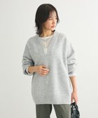 【グリーンパークス/Green Parks】の・Petit Fleur 深Vネックニットチュニック 人気、トレンドファッション・服の通販 founy(ファニー) ファッション Fashion レディースファッション WOMEN ワンピース Dress チュニック Tunic S/S・春夏 Ss・Spring/Summer おすすめ Recommend インナー Inner カットソー Cut And Sew ショルダー Shoulder チュニック Tunic ドロップ Drop フォルム Form ボトム Bottom ポケット Pocket リラックス Relax 夏 Summer 春 Spring thumbnail Gray Mixture|ID: prp329100004318552 ipo3291000000029957762