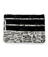 【レスポートサック/LeSportsac】の3ZIP COSMETIC/エヌワイシーアイコニックグラフィックス 人気、トレンドファッション・服の通販 founy(ファニー) ファッション Fashion レディースファッション WOMEN 財布 Wallets ポーチ Pouches NEW・新作・新着・新入荷 New Arrivals スリム Slim ニューヨーク New York フラット Flat ポケット Pocket ポーチ Pouch モチーフ Motif モノトーン Monotone 旅行 Travel 財布 Wallet |ID:prp329100004318564