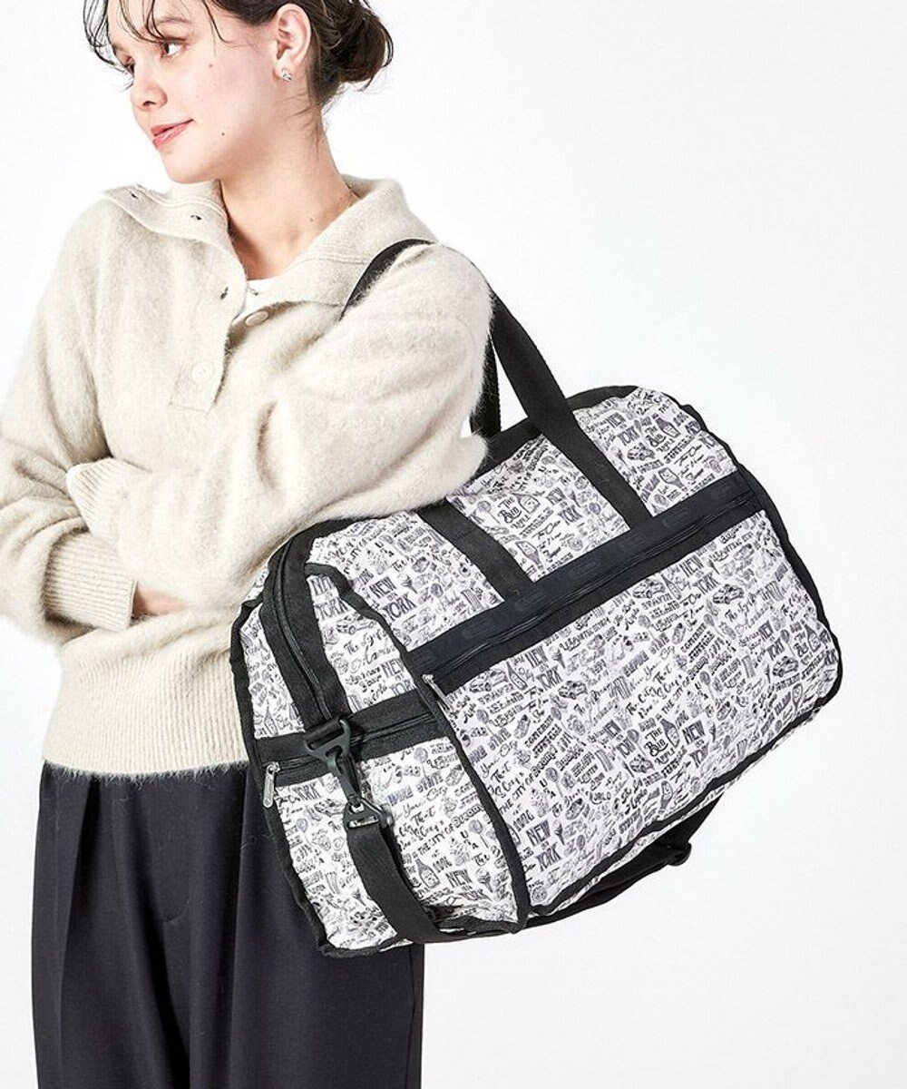 【レスポートサック/LeSportsac】のDELUXE LG WEEKENDER/エヌワイシーアイコニックグラフィックス 人気、トレンドファッション・服の通販 founy(ファニー) 　ファッション　Fashion　レディースファッション　WOMEN　ニューヨーク　New York　ボストンバッグ　Boston Bag　ポケット　Pocket　モチーフ　Motif　モノトーン　Monotone　旅行　Travel　 other-1|ID: prp329100004318569 ipo3291000000029957810