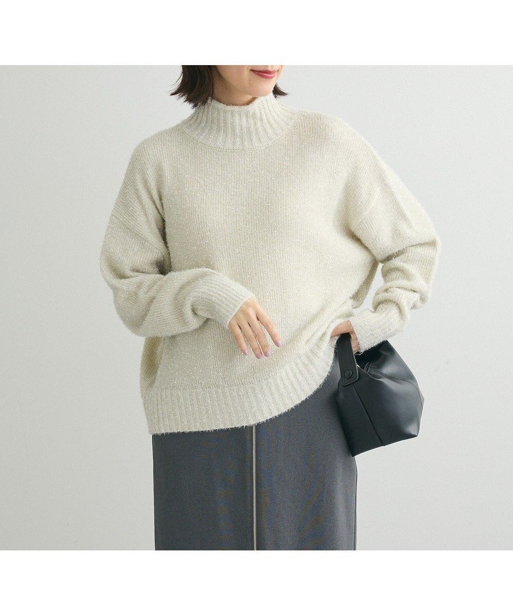 【グリーンパークス/Green Parks】の・Petit Fleur ラメタートルニット インテリア・キッズ・メンズ・レディースファッション・服の通販 founy(ファニー) 　ファッション　Fashion　レディースファッション　WOMEN　トップス・カットソー　Tops/Tshirt　ニット　Knit Tops　おすすめ　Recommend　セーター　Sweater　タートルネック　Turtleneck　フェミニン　Feminine　ポケット　Pocket　夏　Summer　春　Spring　S/S・春夏　Ss・Spring/Summer　Ivory|ID: prp329100004318596 ipo3291000000032068073