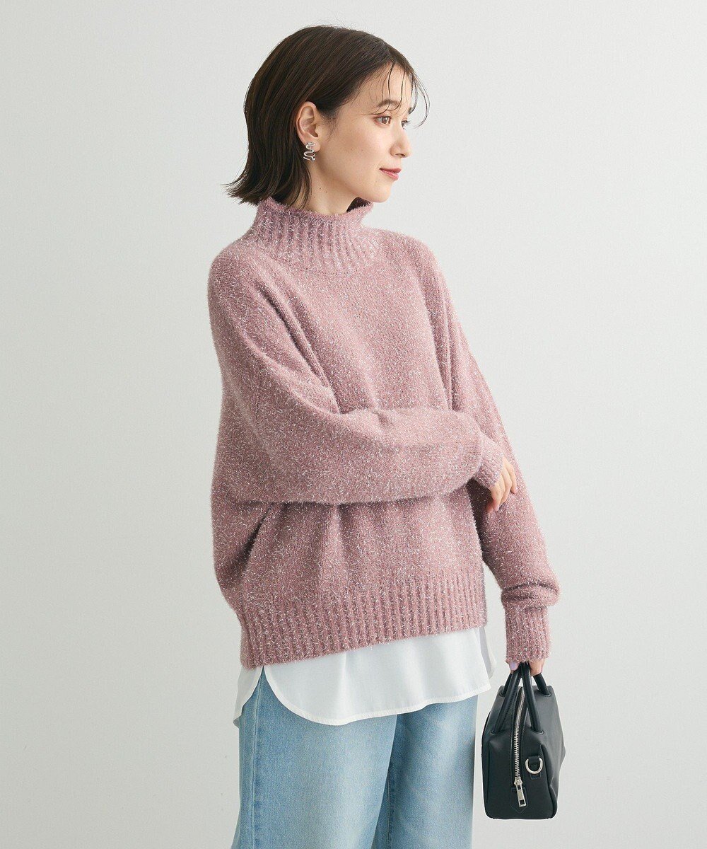 【グリーンパークス/Green Parks】の・Petit Fleur ラメタートルニット インテリア・キッズ・メンズ・レディースファッション・服の通販 founy(ファニー) 　ファッション　Fashion　レディースファッション　WOMEN　トップス・カットソー　Tops/Tshirt　ニット　Knit Tops　おすすめ　Recommend　セーター　Sweater　タートルネック　Turtleneck　フェミニン　Feminine　ポケット　Pocket　夏　Summer　春　Spring　S/S・春夏　Ss・Spring/Summer　Pink|ID: prp329100004318596 ipo3291000000032068075