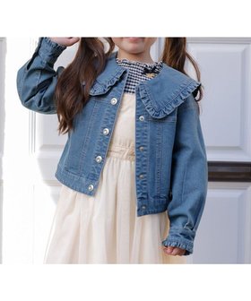 【エニファム/any FAM / KIDS】 デニム ジャケット人気、トレンドファッション・服の通販 founy(ファニー) ファッション Fashion キッズファッション KIDS アウター Coat Outerwear /Kids S/S・春夏 Ss・Spring/Summer インディゴ Indigo ジャケット Jacket デニム Denim フリル Frills ポケット Pocket 再入荷 Restock/Back In Stock/Re Arrival 夏 Summer 定番 Standard 春 Spring |ID:prp329100004319008