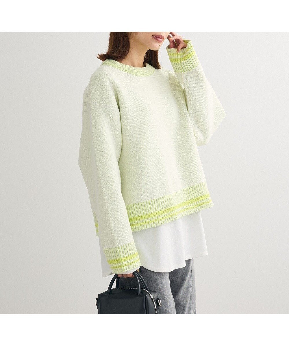 【グリーンパークス/Green Parks】の2WAYリバーシブルニットプルオーバー インテリア・キッズ・メンズ・レディースファッション・服の通販 founy(ファニー) 　ファッション　Fashion　レディースファッション　WOMEN　トップス・カットソー　Tops/Tshirt　ニット　Knit Tops　プルオーバー　Pullover　おすすめ　Recommend　ウォーム　Worm　セーター　Sweater　ボトム　Bottom　ポケット　Pocket　夏　Summer　春　Spring　S/S・春夏　Ss・Spring/Summer　A/W・秋冬　Aw・Autumn/Winter・Fw・Fall-Winter　Green|ID: prp329100004319233 ipo3291000000031942513