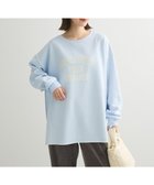【グリーンパークス/Green Parks】の裏起毛配色ステッチロゴチュニック Light Blue|ID: prp329100004319238 ipo3291000000031761738