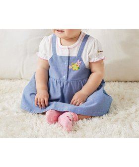 【ミキハウスホットビスケッツ/MIKI HOUSE HOT BISCUITS / KIDS】 【70-80cm】 ジャンパースカート風 ショートオール人気、トレンドファッション・服の通販 founy(ファニー) ファッション Fashion キッズファッション KIDS ショート Short ダンガリー Dungarees ベビー Baby ポンチョ Poncho 半袖 Short Sleeve A/W・秋冬 Aw・Autumn/Winter・Fw・Fall-Winter 再入荷 Restock/Back In Stock/Re Arrival S/S・春夏 Ss・Spring/Summer おすすめ Recommend 夏 Summer ギフト プレゼント Gift Present |ID:prp329100004320397