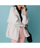 【エニィ スィス/any SiS】の【撥水・UVカット・洗える】フーデットハーフ コート ライトグレー|ID: prp329100004320450 ipo3291000000031966477
