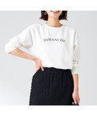 【エニィ スィス/any SiS】の【洗える】2wayストレッチジョーゼットロゴ ロンT オフ×カーブ|ID: prp329100004320471 ipo3291000000032565646
