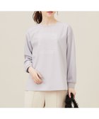 【エニィ スィス/any SiS】の【洗える】2wayストレッチジョーゼットロゴ ロンT ラベンダー×スクエア|ID: prp329100004320471 ipo3291000000034484547