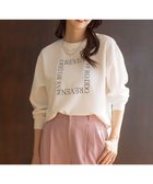 【エニィ スィス/any SiS】の【洗える】2wayストレッチジョーゼットロゴ ロンT オフ×スクエア|ID: prp329100004320471 ipo3291000000034484548