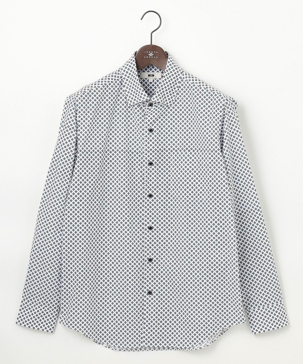 【ジョセフ アブード/JOSEPH ABBOUD / MEN】の【オーガニックコットン使用】ジオメトリックパターンシャツ インテリア・キッズ・メンズ・レディースファッション・服の通販 founy(ファニー) 　ファッション　Fashion　メンズファッション　MEN　トップス・カットソー　Tops/Tshirt/Men　シャツ　Shirts　オーガニック　Organic　フラット　Flat　プリント　Print　夏　Summer　春　Spring　S/S・春夏　Ss・Spring/Summer　羽織　Haori　ダルブルー系5|ID: prp329100004322118 ipo3291000000031575890