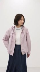 【エニィ スィス/any SiS】の【撥水・UVカット・花粉ガード】2WAYラグランフーディ ブルゾン スカイブルー|ID: prp329100004322153 ipo3291000000033594183