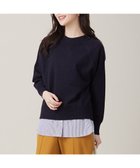 【エニィ スィス/any SiS】の【CICA加工】ケーブルリブ ニット ネイビー|ID: prp329100004323692 ipo3291000000034311960