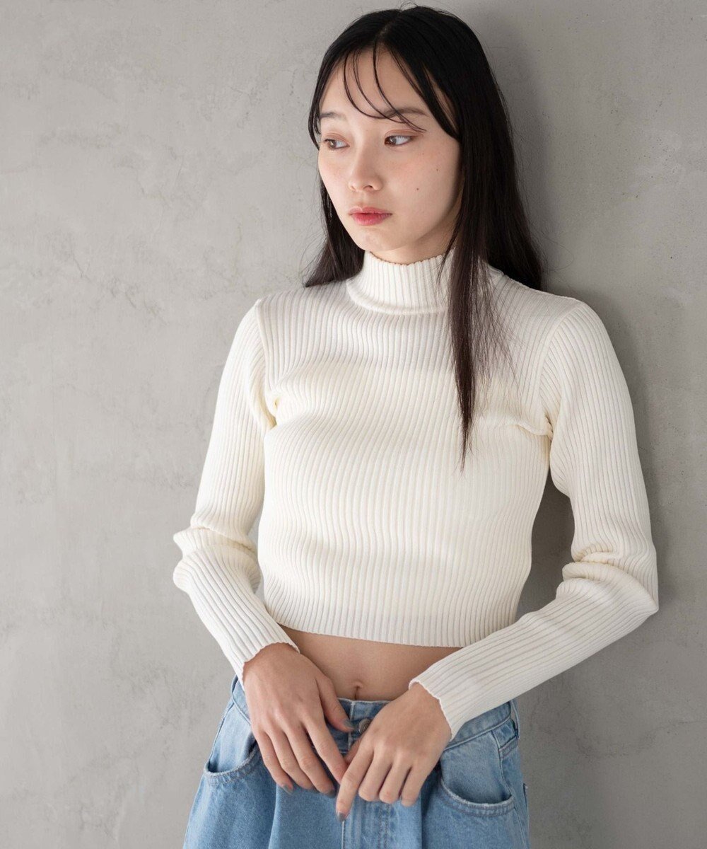 【ウィゴー/WEGO】のリブハイネックショートニット 人気、トレンドファッション・服の通販 founy(ファニー) 　ファッション　Fashion　レディースファッション　WOMEN　トップス・カットソー　Tops/Tshirt　ニット　Knit Tops　NEW・新作・新着・新入荷　New Arrivals　A/W・秋冬　Aw・Autumn/Winter・Fw・Fall-Winter　おすすめ　Recommend　クロップド　Cropped　コンパクト　Compact　ショート　Short　スマホ　Smartphone　セーター　Sweater　ハイネック　High Neck　ミニスカート　Mini Skirt　ワイド　Wide　定番　Standard　 other-1|ID: prp329100004323851 ipo3291000000030001375