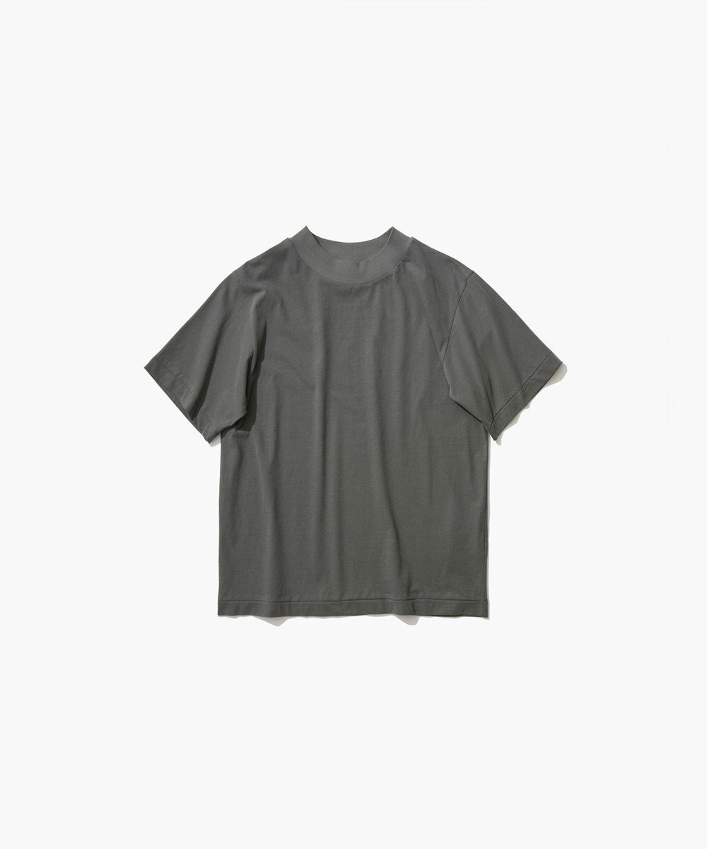 【エイトン/ATON】のFRESCA NUBUCK モックネックTシャツ インテリア・キッズ・メンズ・レディースファッション・服の通販 founy(ファニー) 　ファッション　Fashion　レディースファッション　WOMEN　トップス・カットソー　Tops/Tshirt　シャツ/ブラウス　Shirts/Blouses　ロング / Tシャツ　T-Shirts　カットソー　Cut and Sewn　インド　India　インナー　Inner　春　Spring　カットソー　Cut And Sew　ジャージ　Jersey　スウェード　Suede　タンク　Tank　ドレス　Dress　定番　Standard　バランス　Balance　モックネック　Mock Neck　リラックス　Relax　S/S・春夏　Ss・Spring/Summer　NEW・新作・新着・新入荷　New Arrivals　夏　Summer　CHARCOAL GRAY|ID: prp329100004323861 ipo3291000000030001412