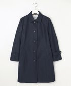 【ジェイ プレス/J.PRESS】の【WEB限定カラーあり】80/2 テトロンコットンツイル ロング ステンカラー コート ネイビー系|ID:prp329100004327309