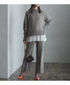 【組曲/KUMIKYOKU】の2WAYウォームストレッチ ストレートチェックパンツ 人気、トレンドファッション・服の通販 founy(ファニー) ファッション Fashion レディースファッション WOMEN パンツ Pants インナー Inner ウォーム Worm ストレッチ Stretch ストレート Straight スニーカー Sneakers センター Center チェック Check ベーシック Basic ワーク Work A/W・秋冬 Aw・Autumn/Winter・Fw・Fall-Winter 再入荷 Restock/Back In Stock/Re Arrival エレガント 上品 Elegant thumbnail ベージュ系3|ID: prp329100004327312 ipo3291000000030033300