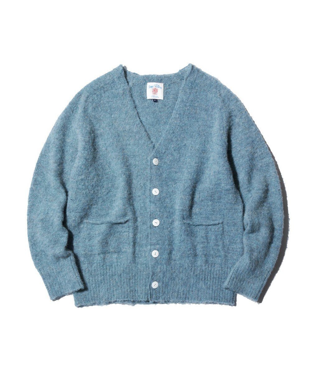 【ジェイ プレス/J.PRESS / MEN】の【J.PRESS ORIGINALS】BRITISH WOOL SHAGGYDOG CARDIGAN / JAPAN MADE インテリア・キッズ・メンズ・レディースファッション・服の通販 founy(ファニー) 　ファッション　Fashion　レディースファッション　WOMEN　トップス・カットソー　Tops/Tshirt　カーディガン　Cardigans　NEW・新作・新着・新入荷　New Arrivals　A/W・秋冬　Aw・Autumn/Winter・Fw・Fall-Winter　カーディガン　Cardigan　フィット　Fit　ブルー系|ID: prp329100004328340 ipo3291000000030042362