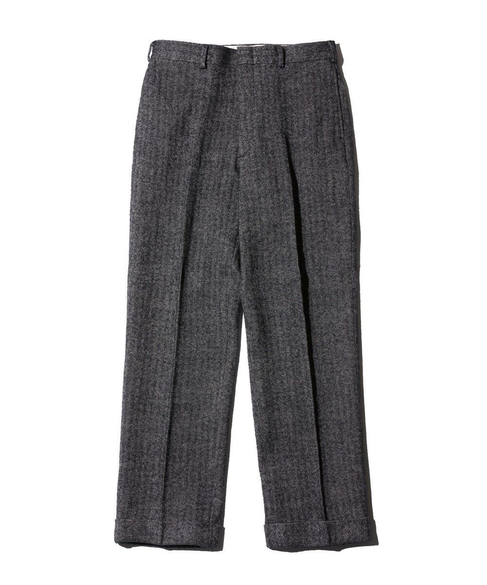 【ジェイ プレス/J.PRESS / MEN】の【J.PRESS ORIGINALS】WOOL/LINEN TWEED PIPED STEM SLACKS インテリア・キッズ・メンズ・レディースファッション・服の通販 founy(ファニー) 　ファッション　Fashion　メンズファッション　MEN　ボトムス　Bottoms/Men　NEW・新作・新着・新入荷　New Arrivals　A/W・秋冬　Aw・Autumn/Winter・Fw・Fall-Winter　スラックス　Slacks　フランス　France　リネン　Linen　グレー系1|ID: prp329100004328368 ipo3291000000030042453