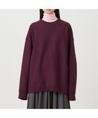 【エイトン/ATON】のNATURAL DYED URAKE オーバーサイズスウェットシャツ - UNISEX BURGUNDY|ID: prp329100004328374 ipo3291000000030042478