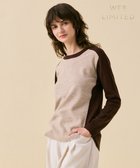 【ベイジ,/BEIGE,】の【WEB限定・洗える】ROGAN / バイカラーウールクルーネックニット 人気、トレンドファッション・服の通販 founy(ファニー) ファッション Fashion レディースファッション WOMEN トップス・カットソー Tops/Tshirt ニット Knit Tops NEW・新作・新着・新入荷 New Arrivals A/W・秋冬 Aw・Autumn/Winter・Fw・Fall-Winter セーター Sweater 再入荷 Restock/Back In Stock/Re Arrival 洗える Washable thumbnail Taupe x Brown|ID: prp329100004328386 ipo3291000000030042524