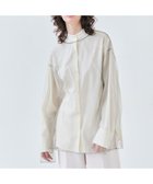 【ベイジ,/BEIGE,】の【洗える】SILENE / オーバーサイズシアーブラウス L.Gray|ID:prp329100004330816