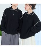 【ウィゴー/WEGO】のハンドステッチポロプルオーバー 人気、トレンドファッション・服の通販 founy(ファニー) ファッション Fashion レディースファッション WOMEN トップス・カットソー Tops/Tshirt ニット Knit Tops プルオーバー Pullover 春 Spring 今季 This Season シンプル Simple スマホ Smartphone スラックス Slacks セーター Sweater デニム Denim ビッグ Big 羽織 Haori ワイド Wide 冬 Winter 再入荷 Restock/Back In Stock/Re Arrival S/S・春夏 Ss・Spring/Summer プチプライス・低価格 Affordable おすすめ Recommend 夏 Summer thumbnail ブラック|ID: prp329100004330824 ipo3291000000030065344