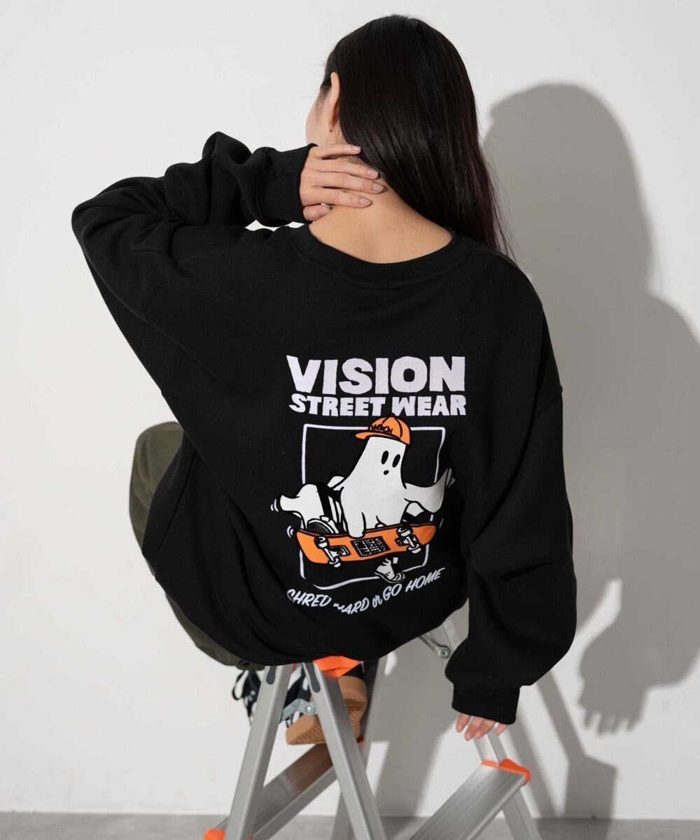 【ウィゴー/WEGO】の【ユニセックス着用ITEM】VISIONゴーストスケータープルオーバー 人気、トレンドファッション・服の通販 founy(ファニー) 　ファッション　Fashion　レディースファッション　WOMEN　トップス・カットソー　Tops/Tshirt　パーカ　Sweats　プルオーバー　Pullover　スウェット　Sweat　秋　Autumn/Fall　カーゴパンツ　Cargo Pants　グラフィック　Graphic　シンプル　Simple　スウェット　Sweat　スポーツ　Sports　スマホ　Smartphone　トレンド　Trend　プリント　Print　ベーシック　Basic　別注　Special Order　リラックス　Relax　ワンポイント　One Point　冬　Winter　A/W・秋冬　Aw・Autumn/Winter・Fw・Fall-Winter　NEW・新作・新着・新入荷　New Arrivals　おすすめ　Recommend　 other-1|ID: prp329100004331743 ipo3291000000030075827